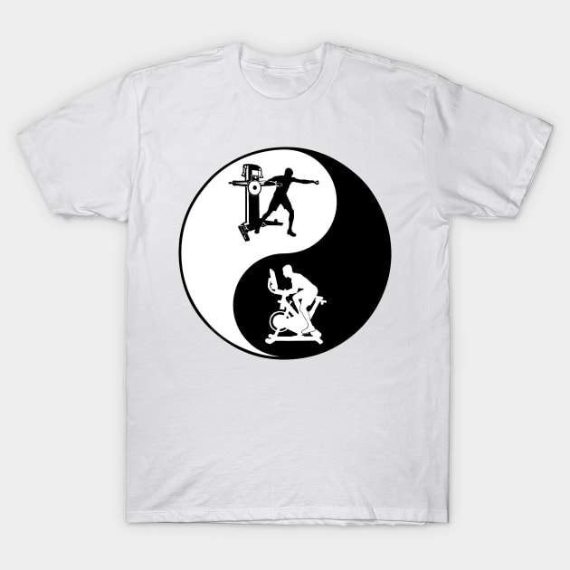 YIN YANG FITNESS T-Shirt by SWIF DESIGNS